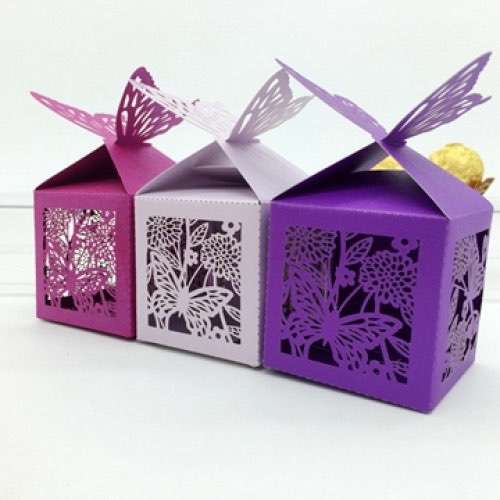 Candy Box Laser Cut Butterfly Beautiful Box Customized